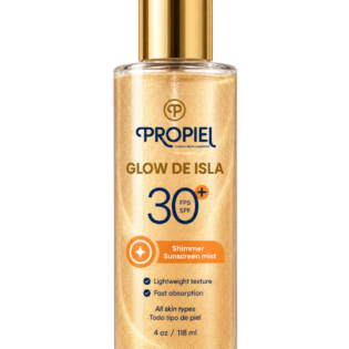 Protector Solar en Spray con Brillo